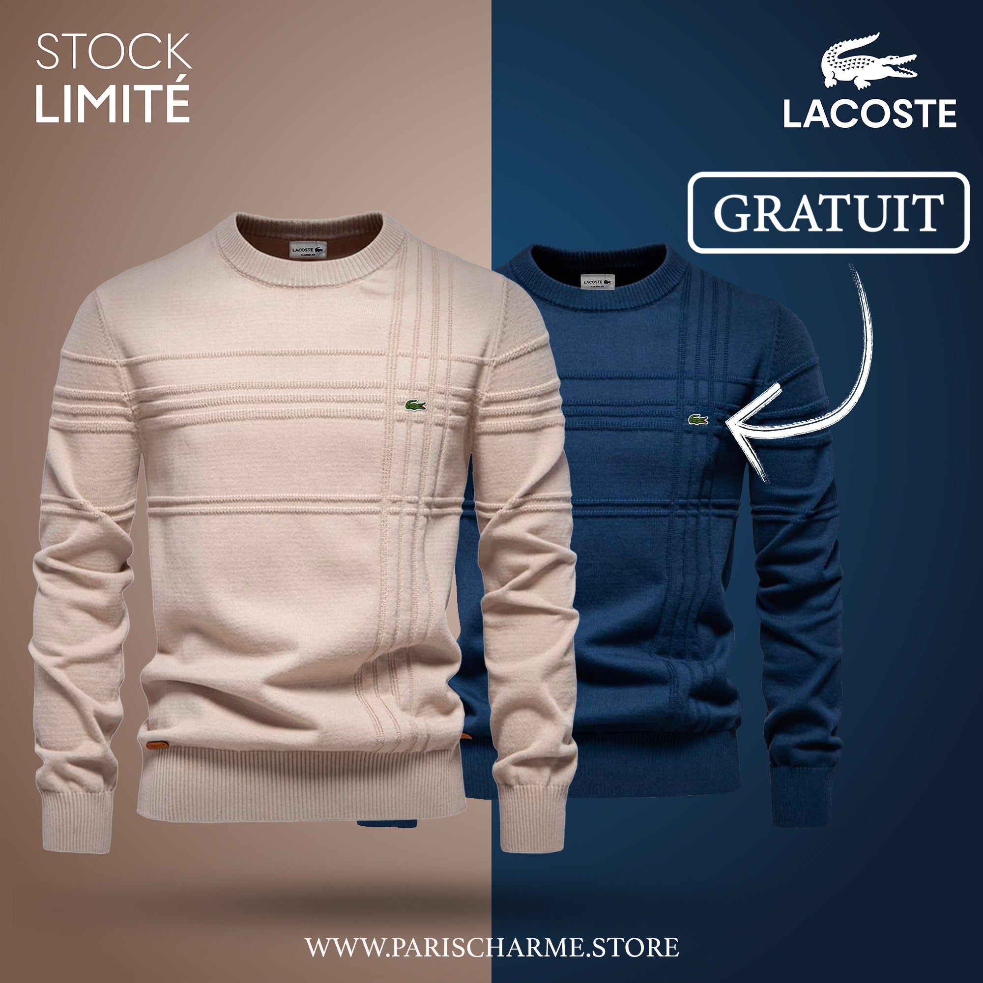 Maglione Uomo Testurizzato LC™ 1+1 (SALDI DI FINE SERIE)