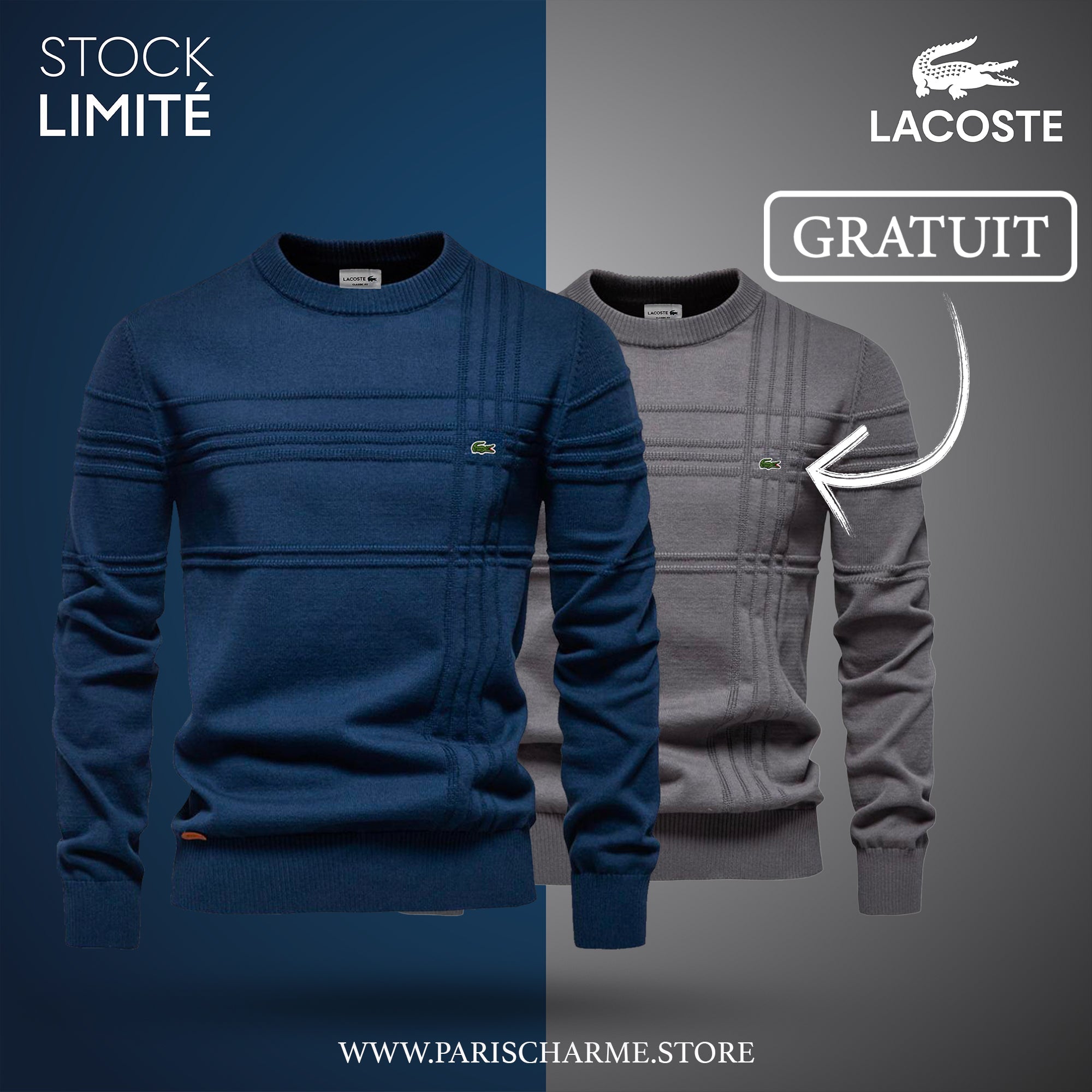 Maglione Uomo Testurizzato LC™ 1+1 (SALDI DI FINE SERIE)
