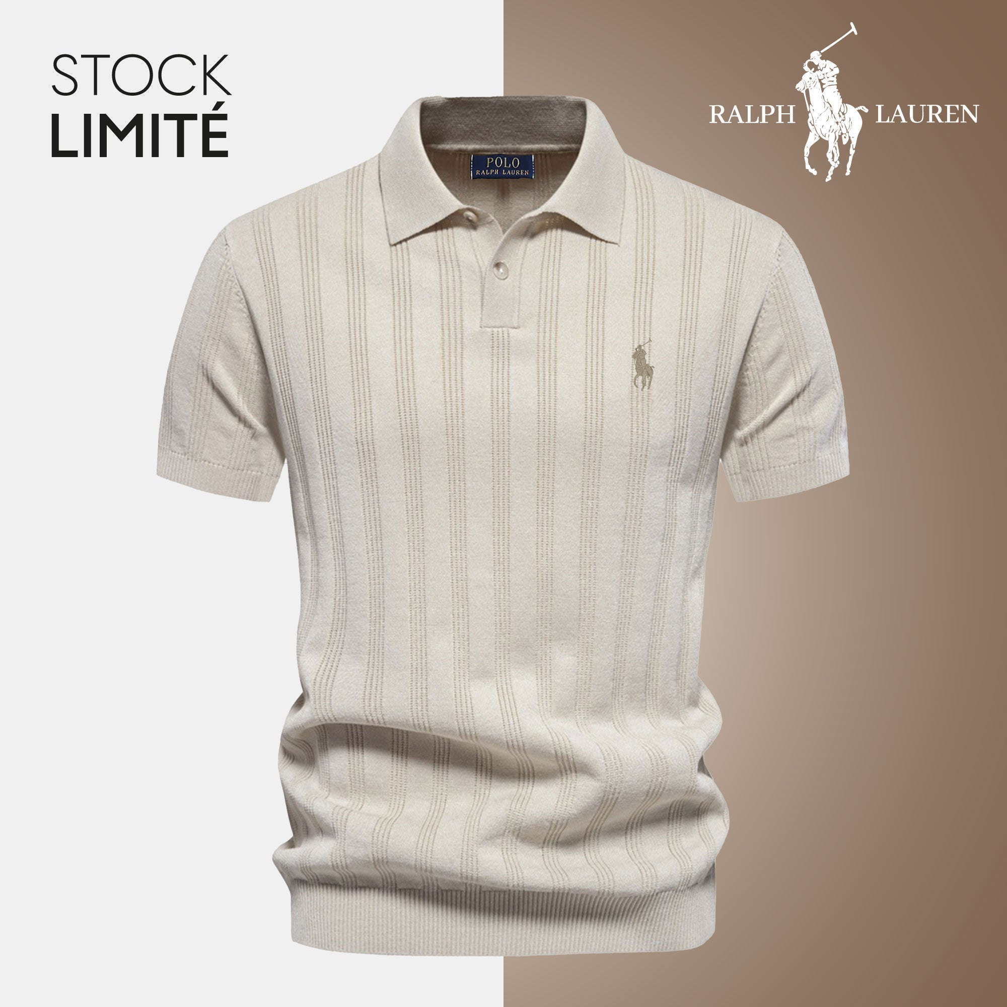 Polo Uomo a Maglia Testurizzata RL