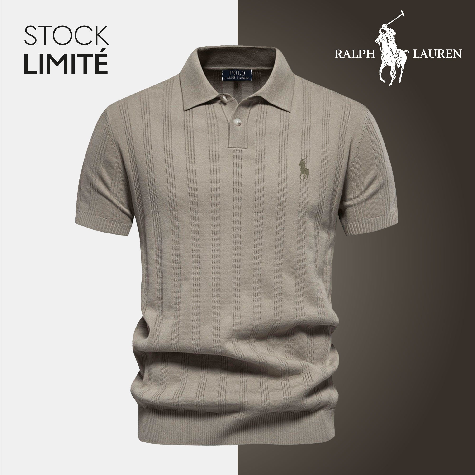 Polo Uomo a Maglia Testurizzata RL