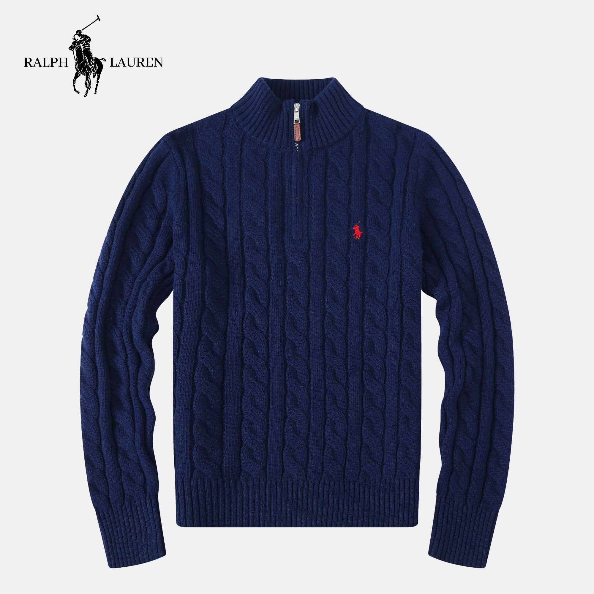 "Maglione Treccia in Cachemire RL (SALDI DI FINE SERIE)