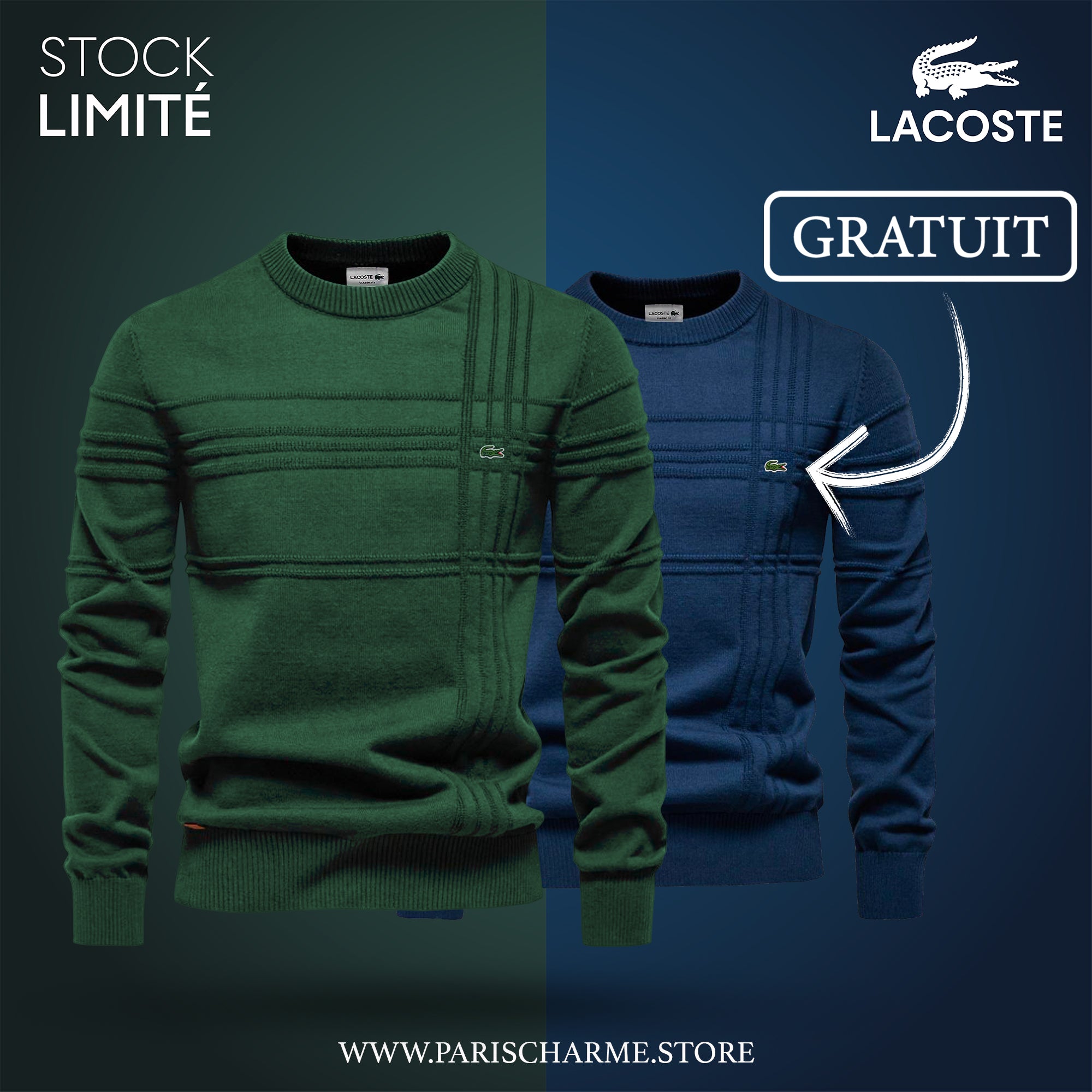 Maglione Uomo Testurizzato LC™ 1+1 (SALDI DI FINE SERIE)