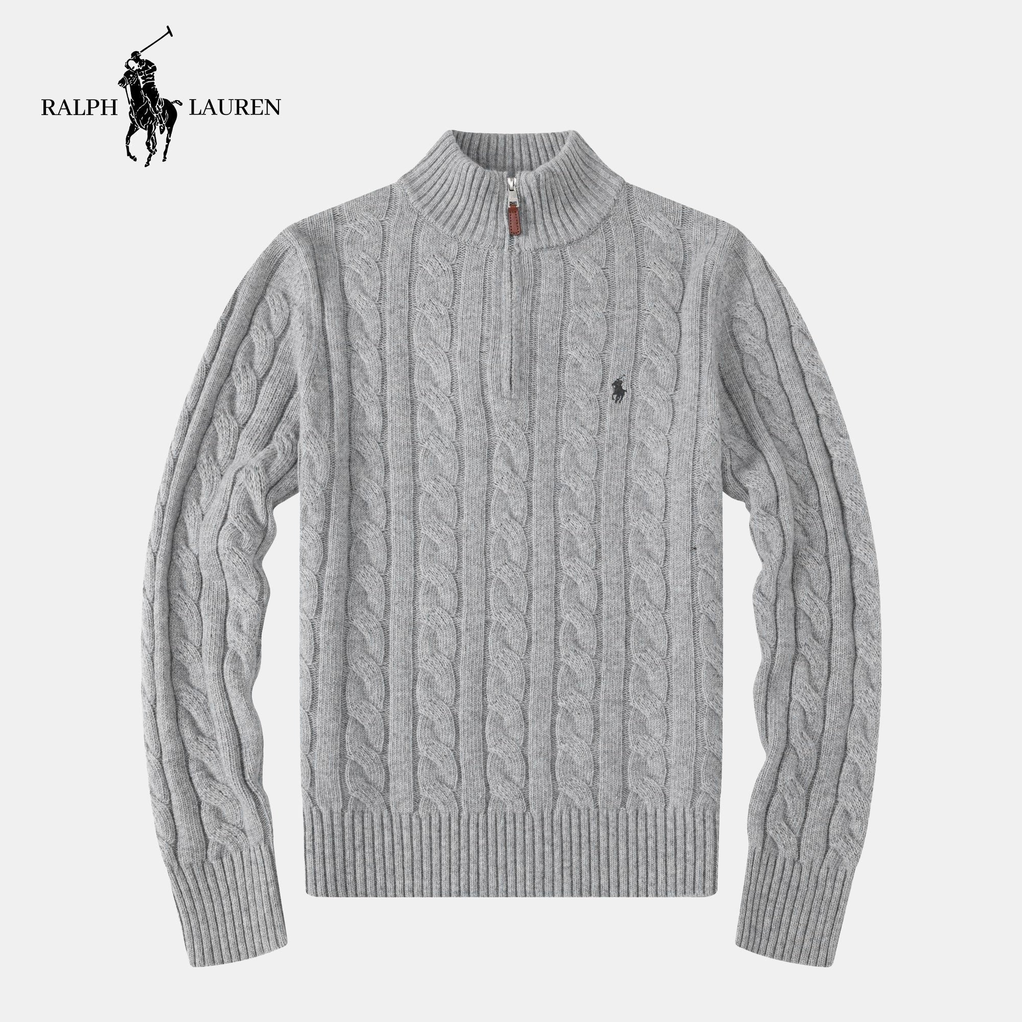 "Maglione Treccia in Cachemire RL (SALDI DI FINE SERIE)